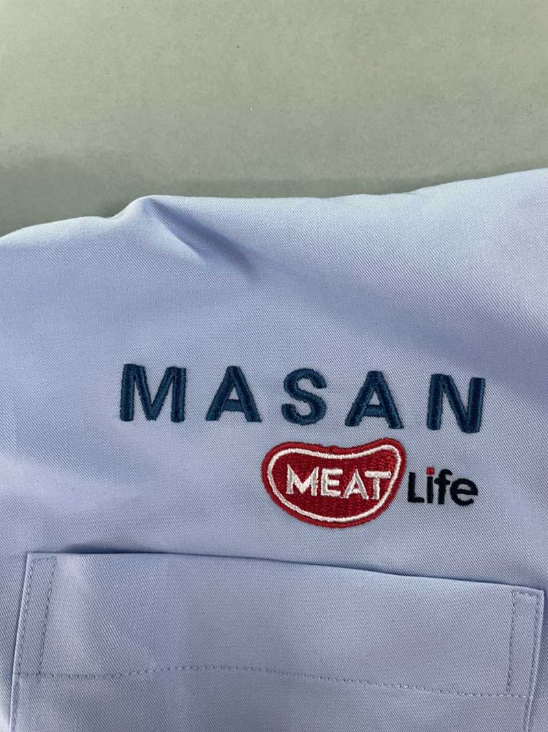 Thêu logo Công ty Masan